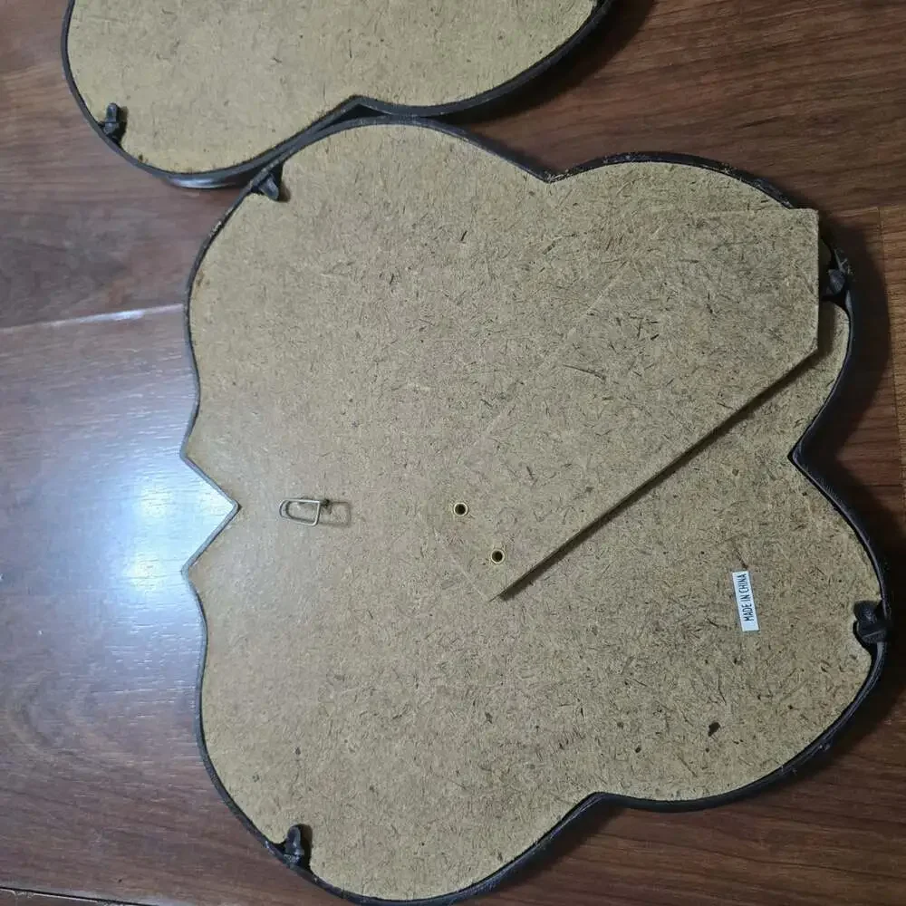 Set of Vtg Like Brown Butterfly Shape Plastic 5 Mini Multi-Photo Collage Frames